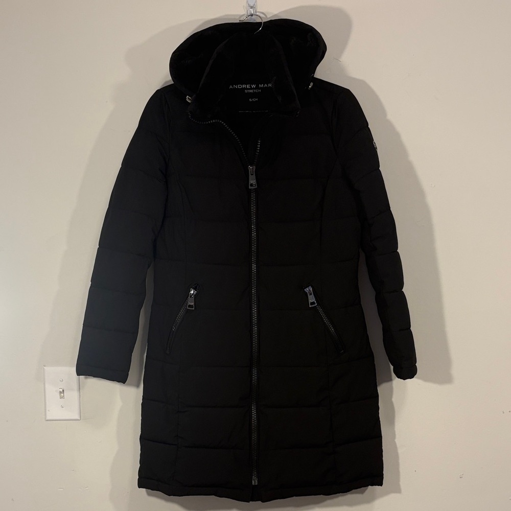 Andrew Marc Women's Dark Puffer Jacket